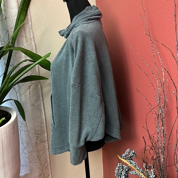 PRANA Cozy Up Poncho Cowl Neck Sweatshirt - Picture 6 of 10